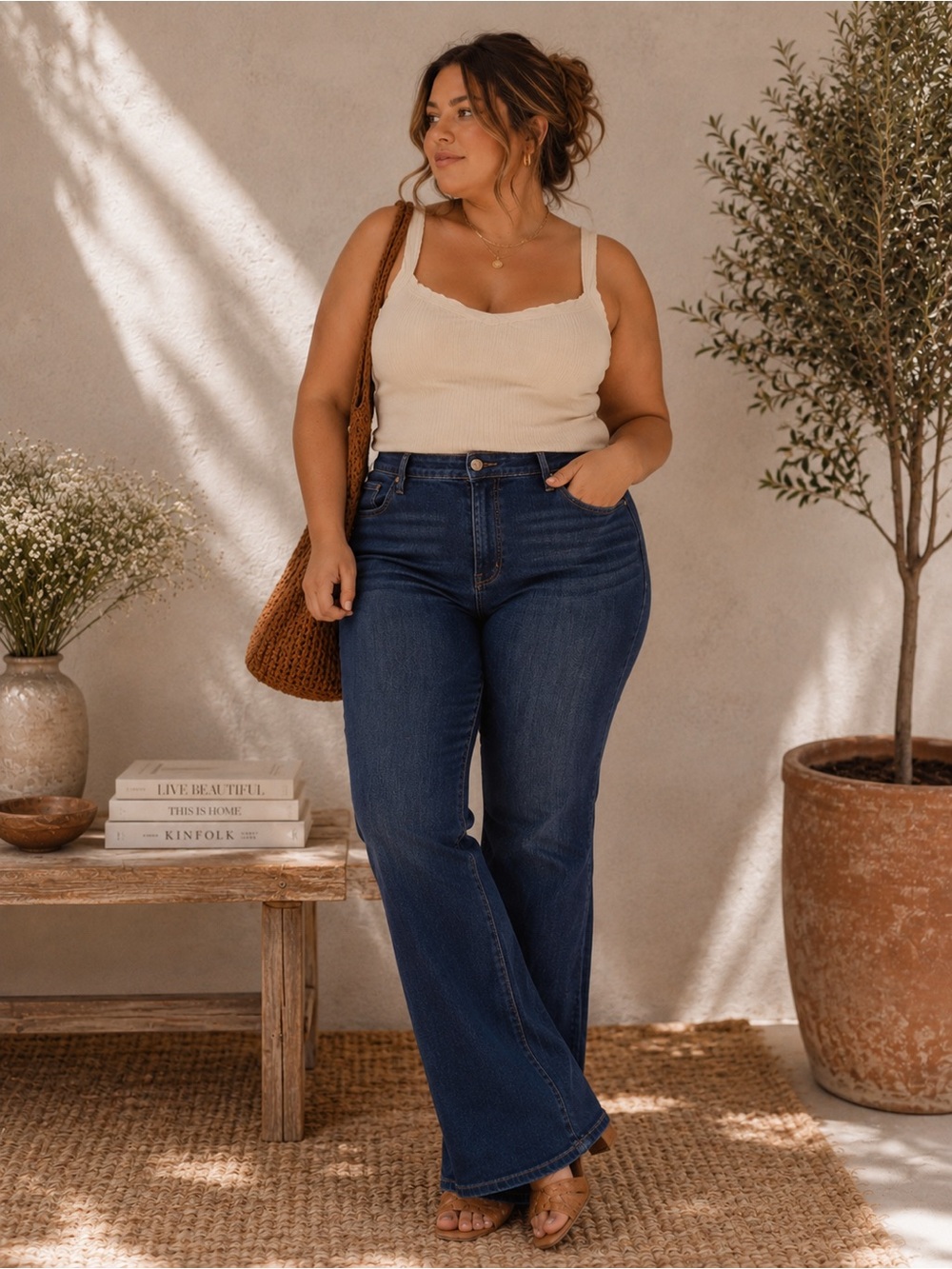 Women's Madewell High Rise Bootcut Jeans Size 31 - Dark Wash Denim